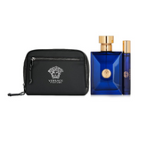 VERSACE DYLAN BLUE 3PC 3.4 SPR, 10 ML MINI, POUCH (M)